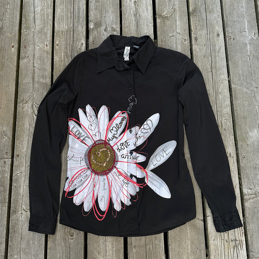 2000s daisy button down desigual (med)