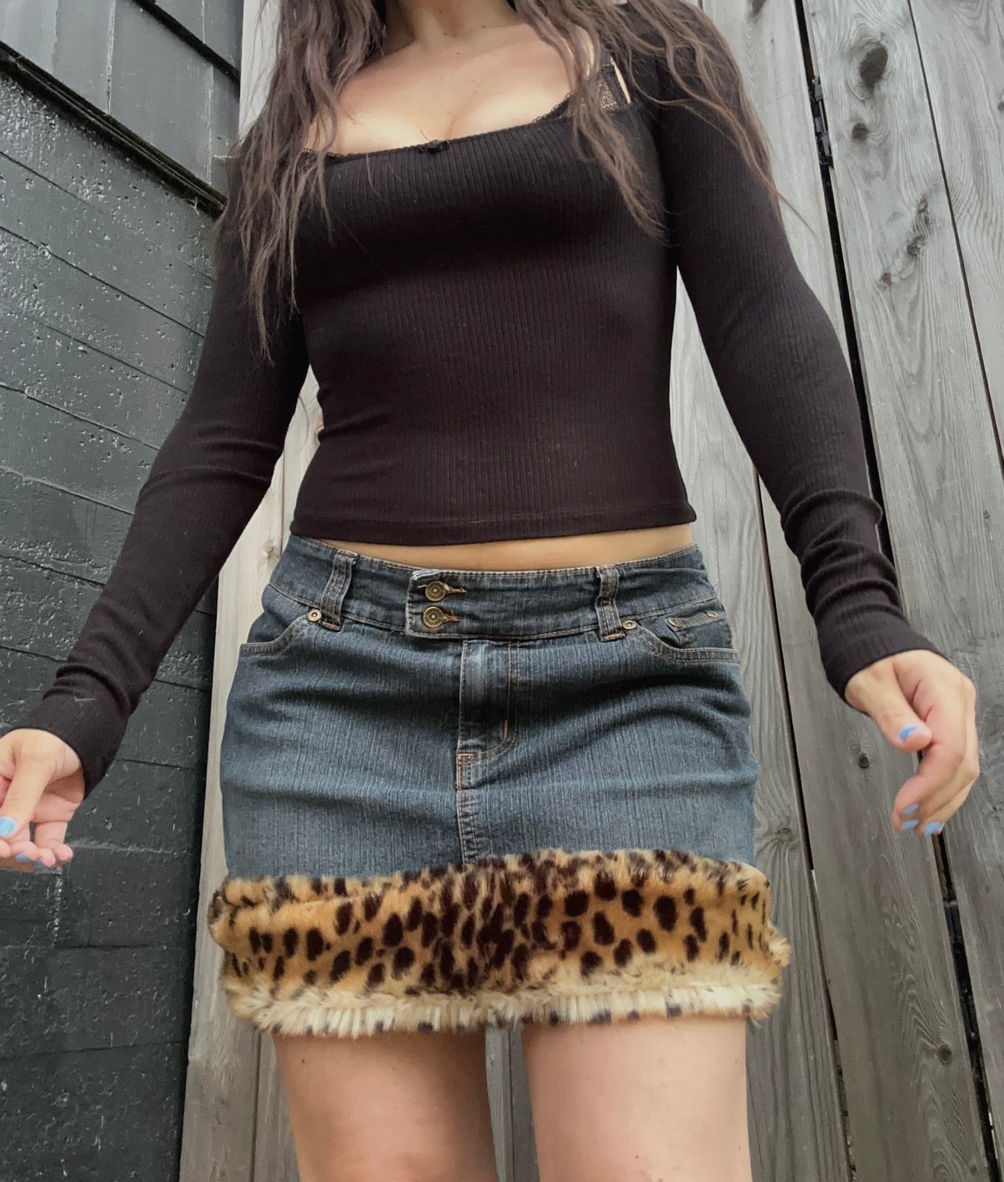 skirt with the fur (med)