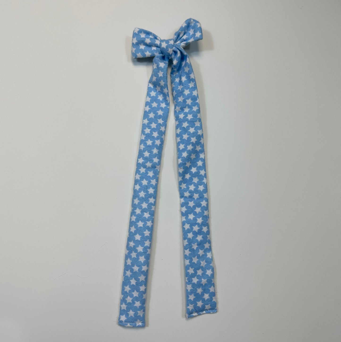 hair bow - baby blue star