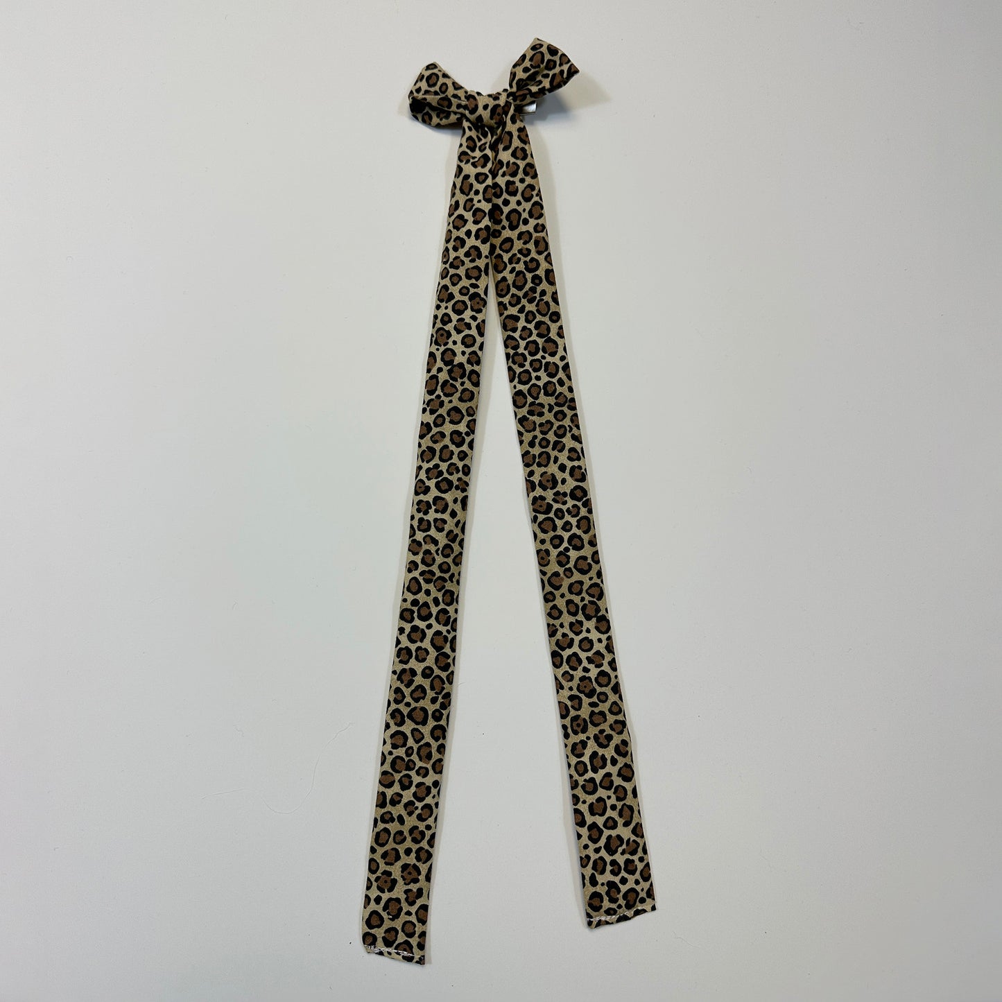 hair bow - cheetah print