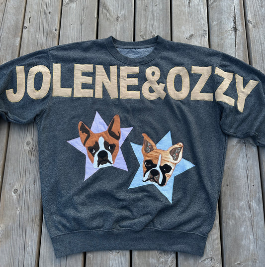 custom pet portrait sweater