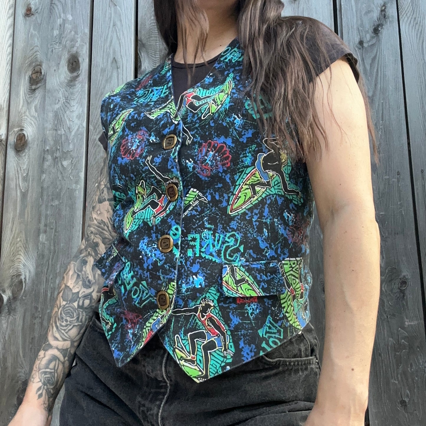vintage surfing vest (med)
