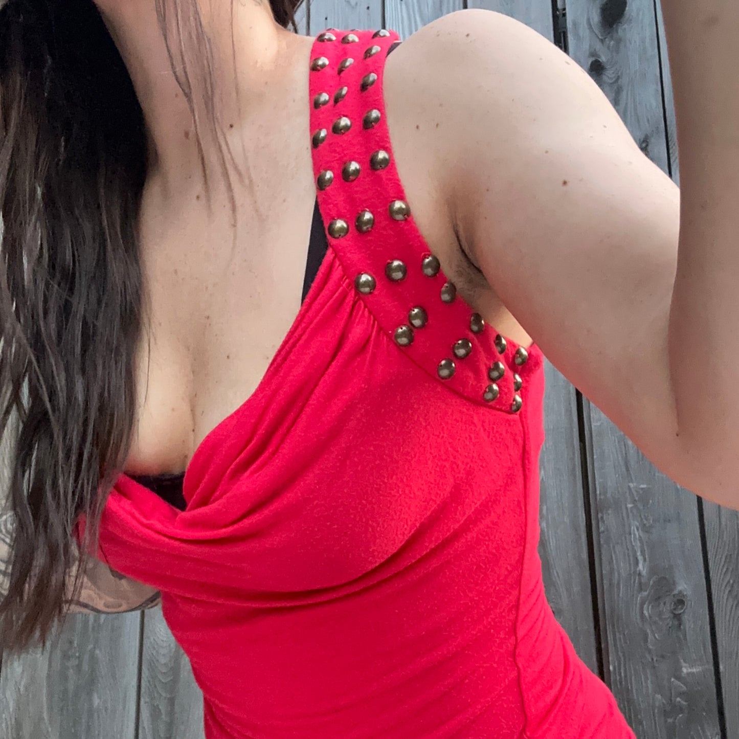 2000s studded bebe tank (med)