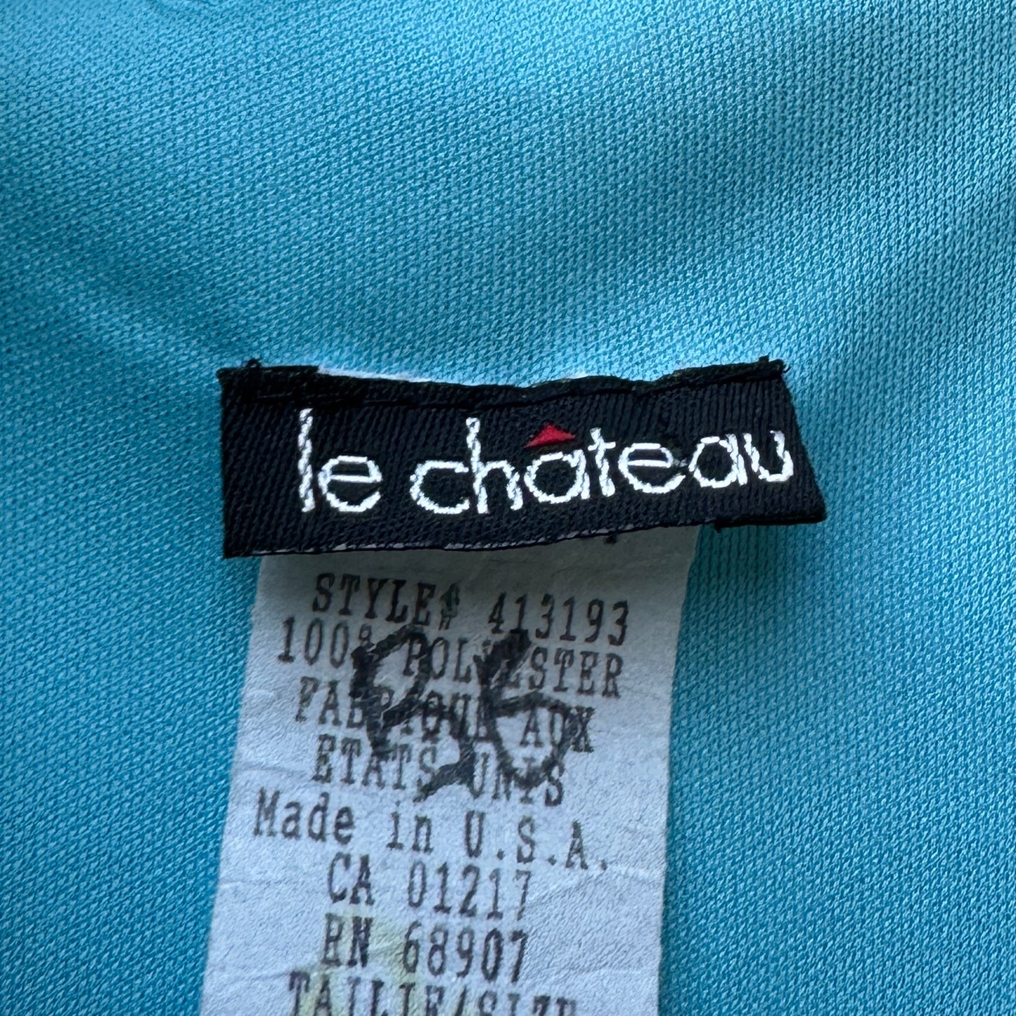 y2k le chateau sleeveless wrap dress (sm)