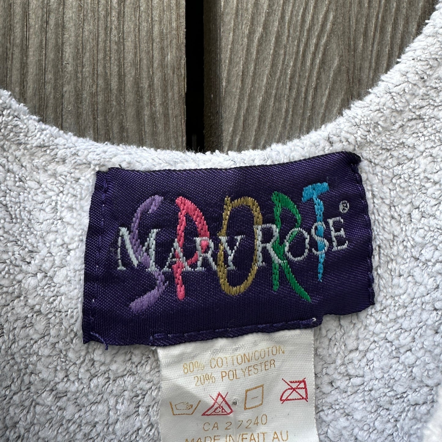 80s heather grey jumper (med)