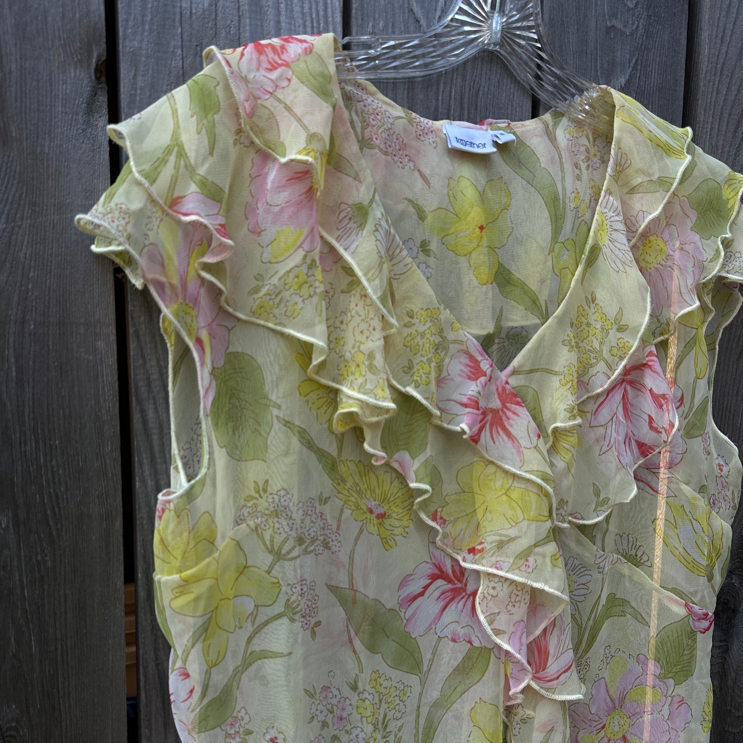 90s silk sheer ruffle asymmetrical top (18)