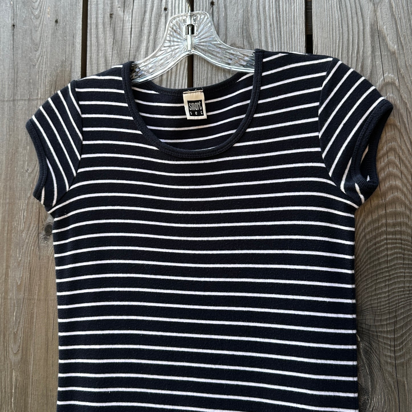 90s striped midi dress (large)