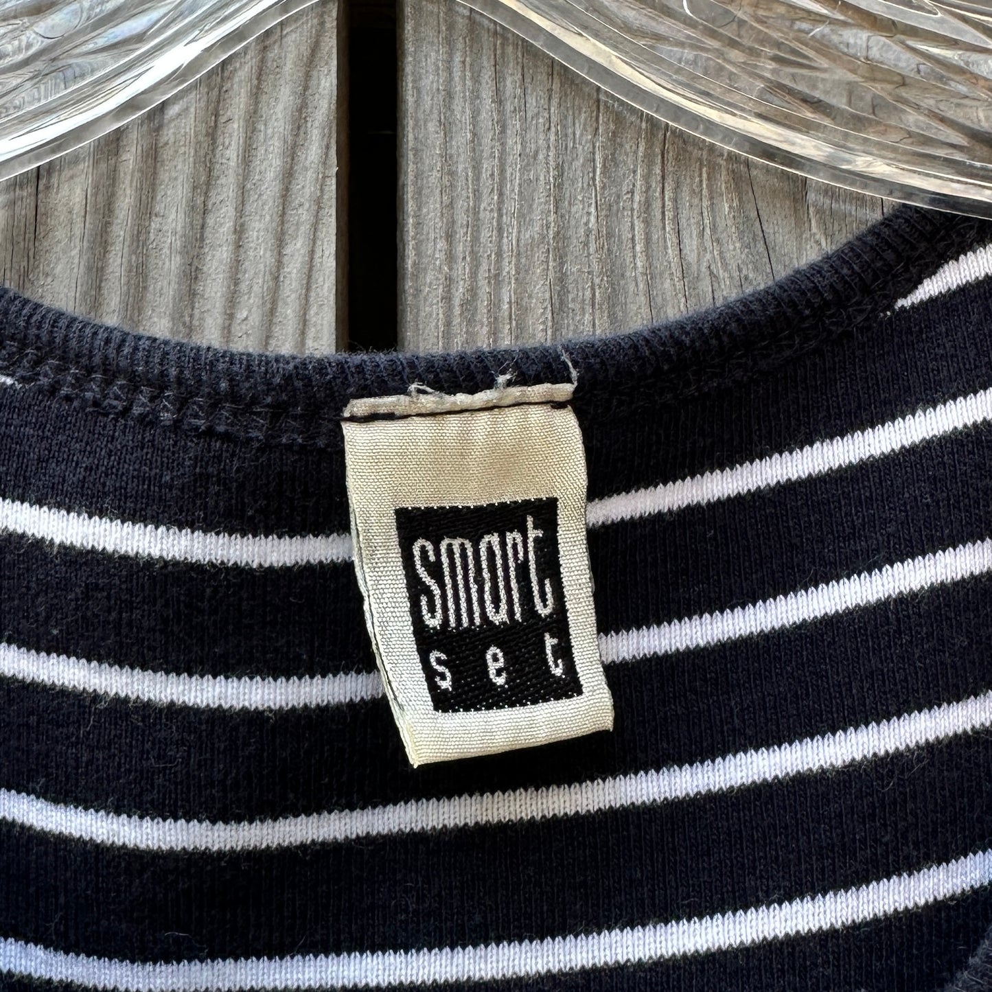 90s striped midi dress (large)