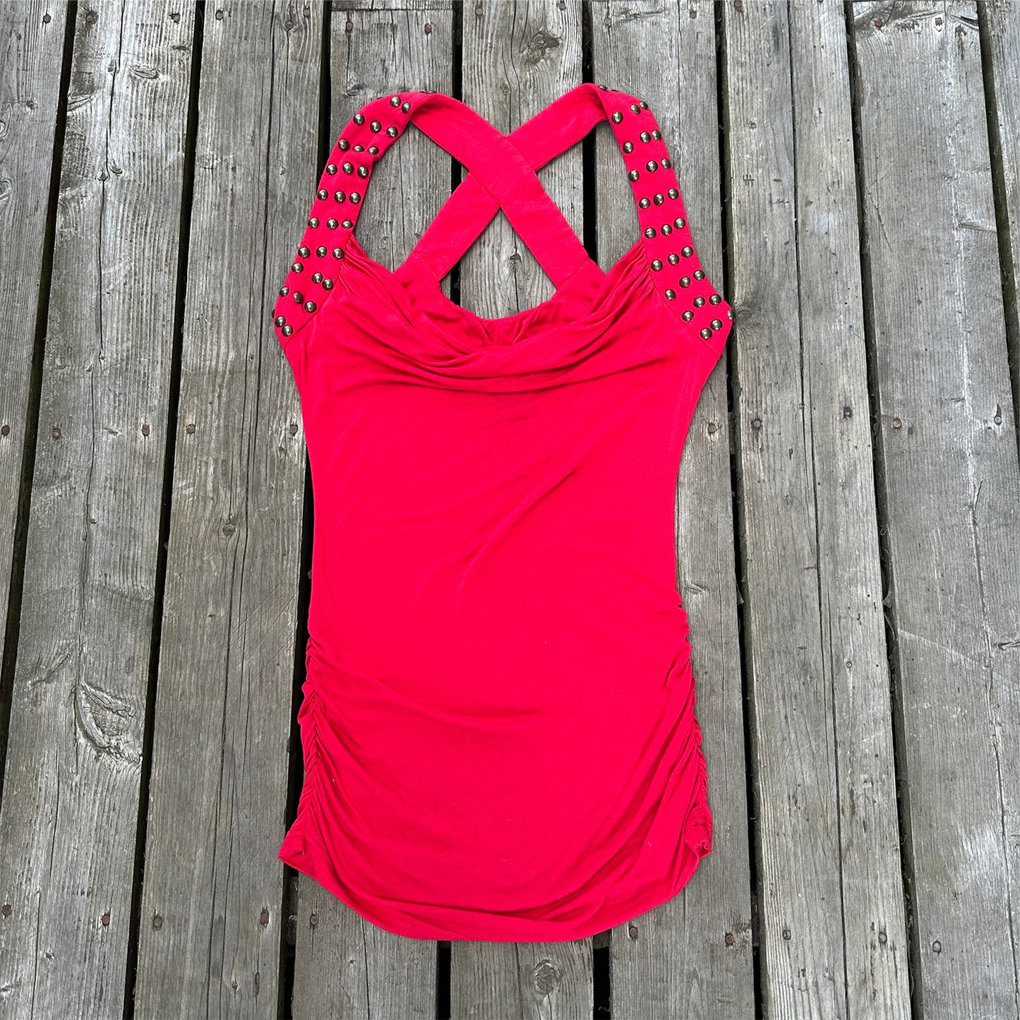 2000s studded bebe tank (med)