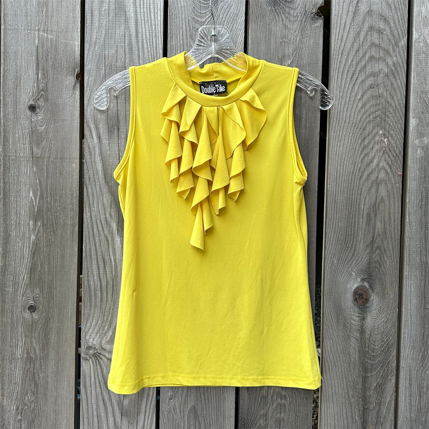 90s ruffle sleeveless top (sm)