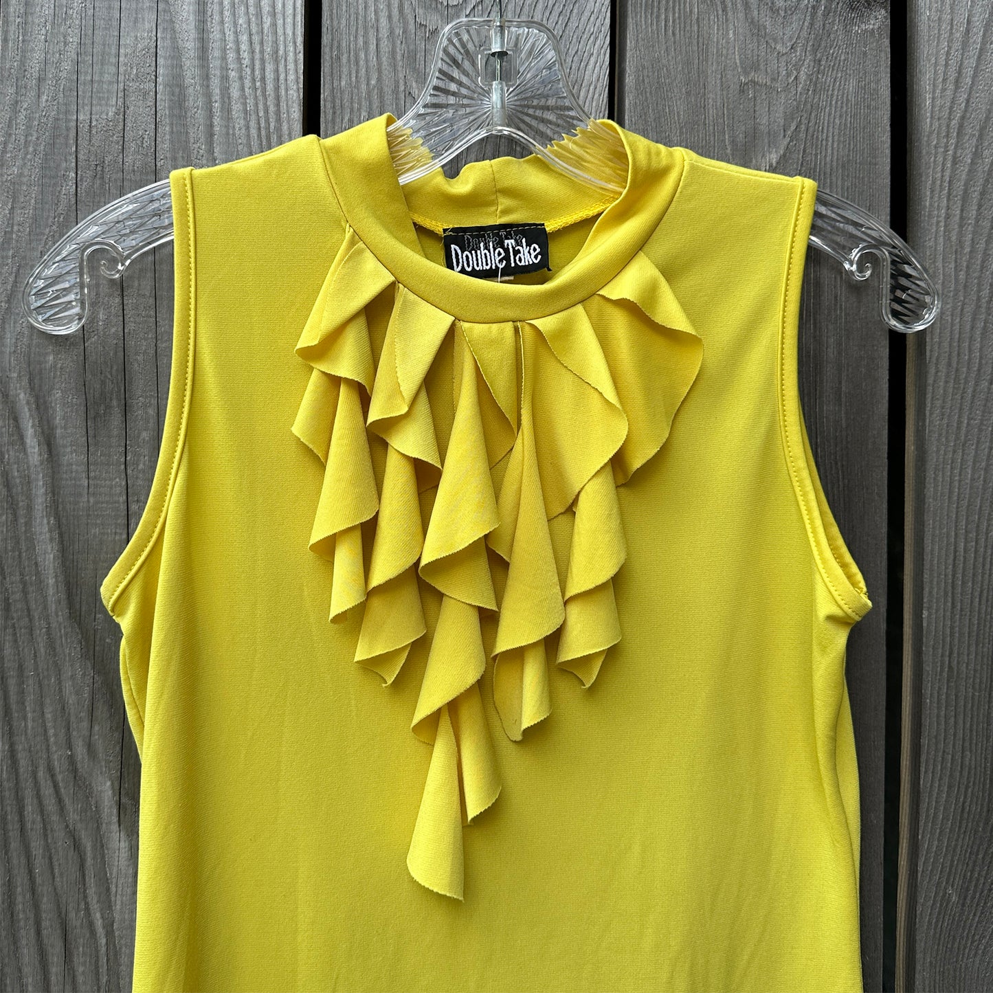 90s ruffle sleeveless top (sm)