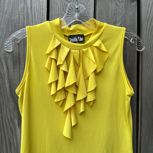 90s ruffle sleeveless top (sm)