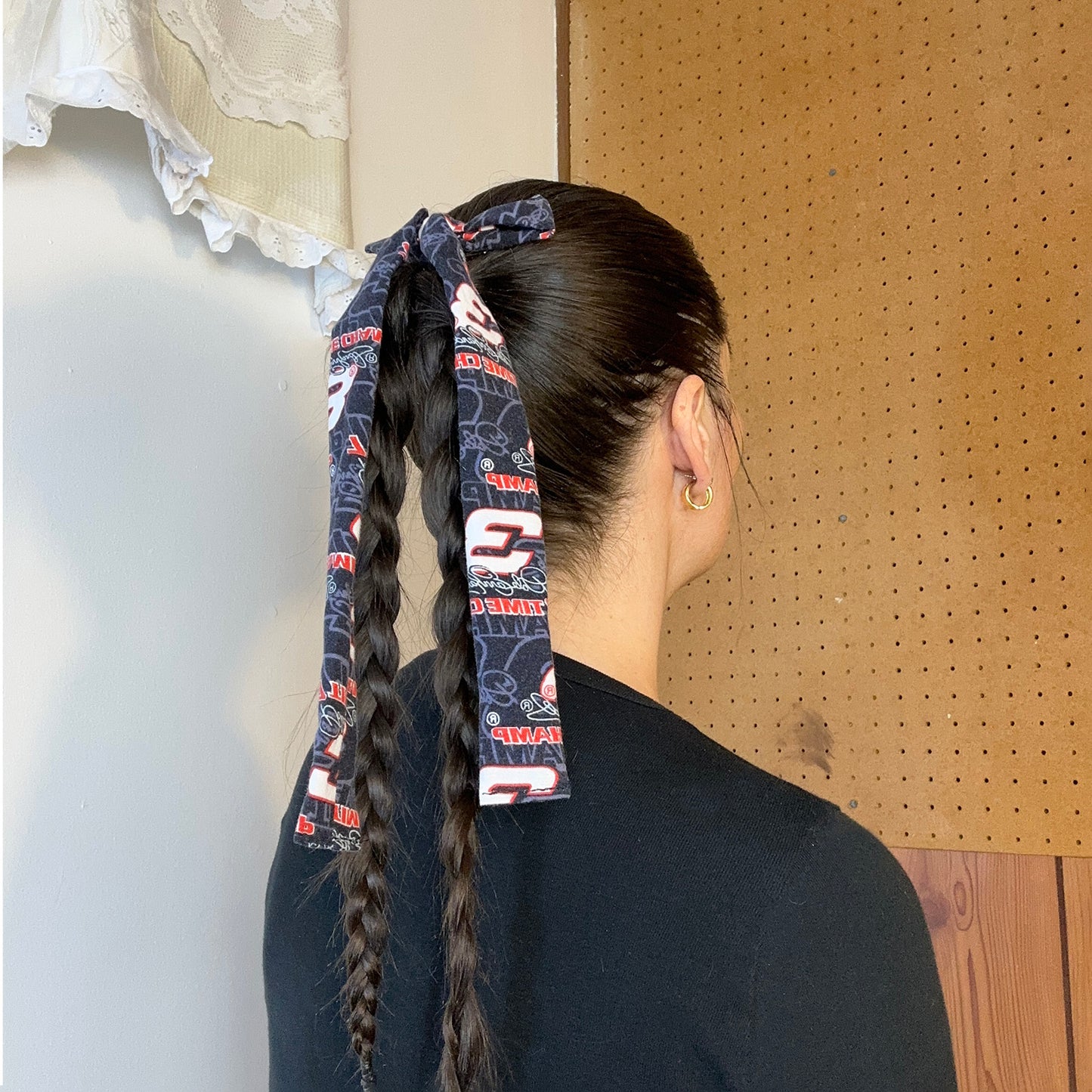 hair bow - dale earnhardt 3