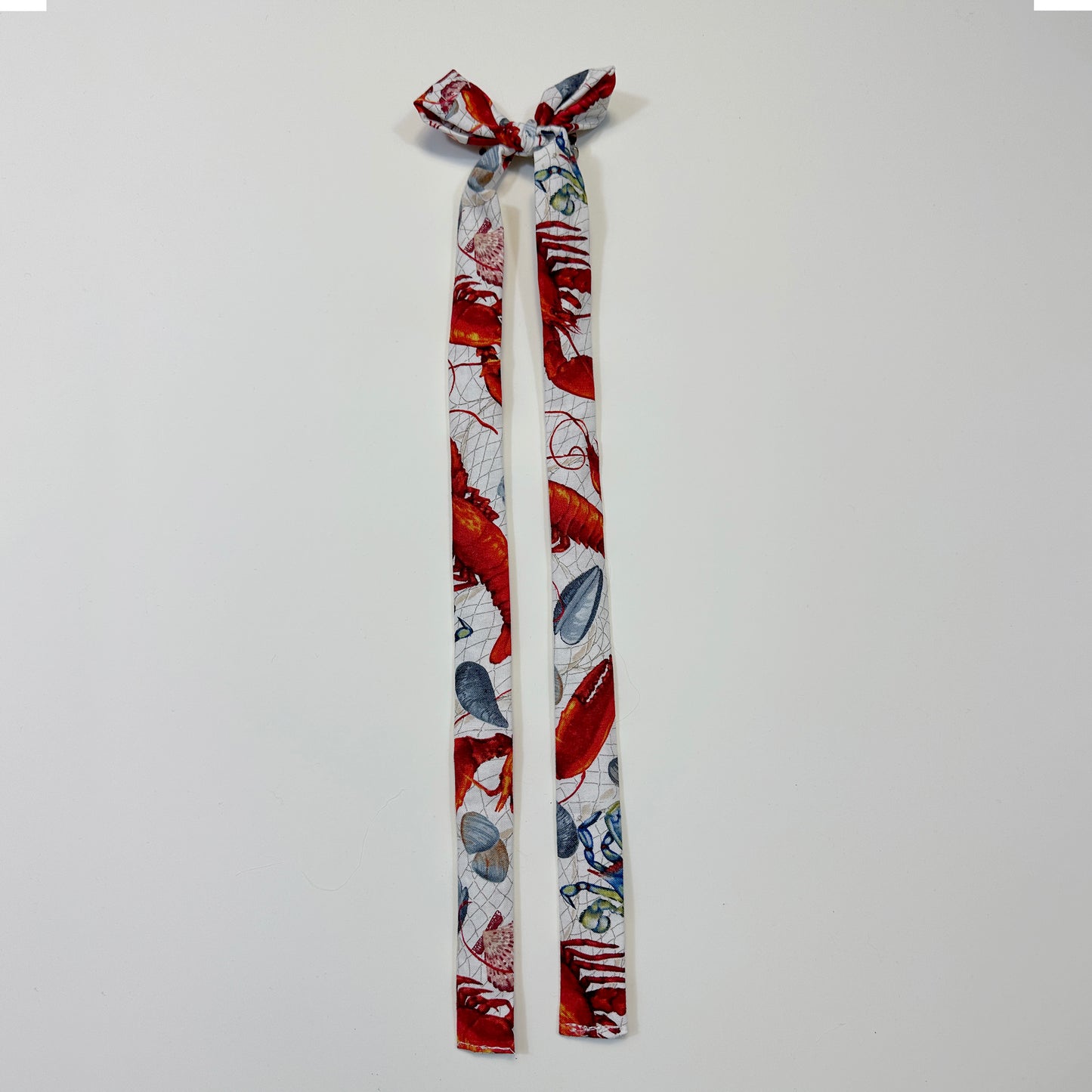 hair bow - lobster print