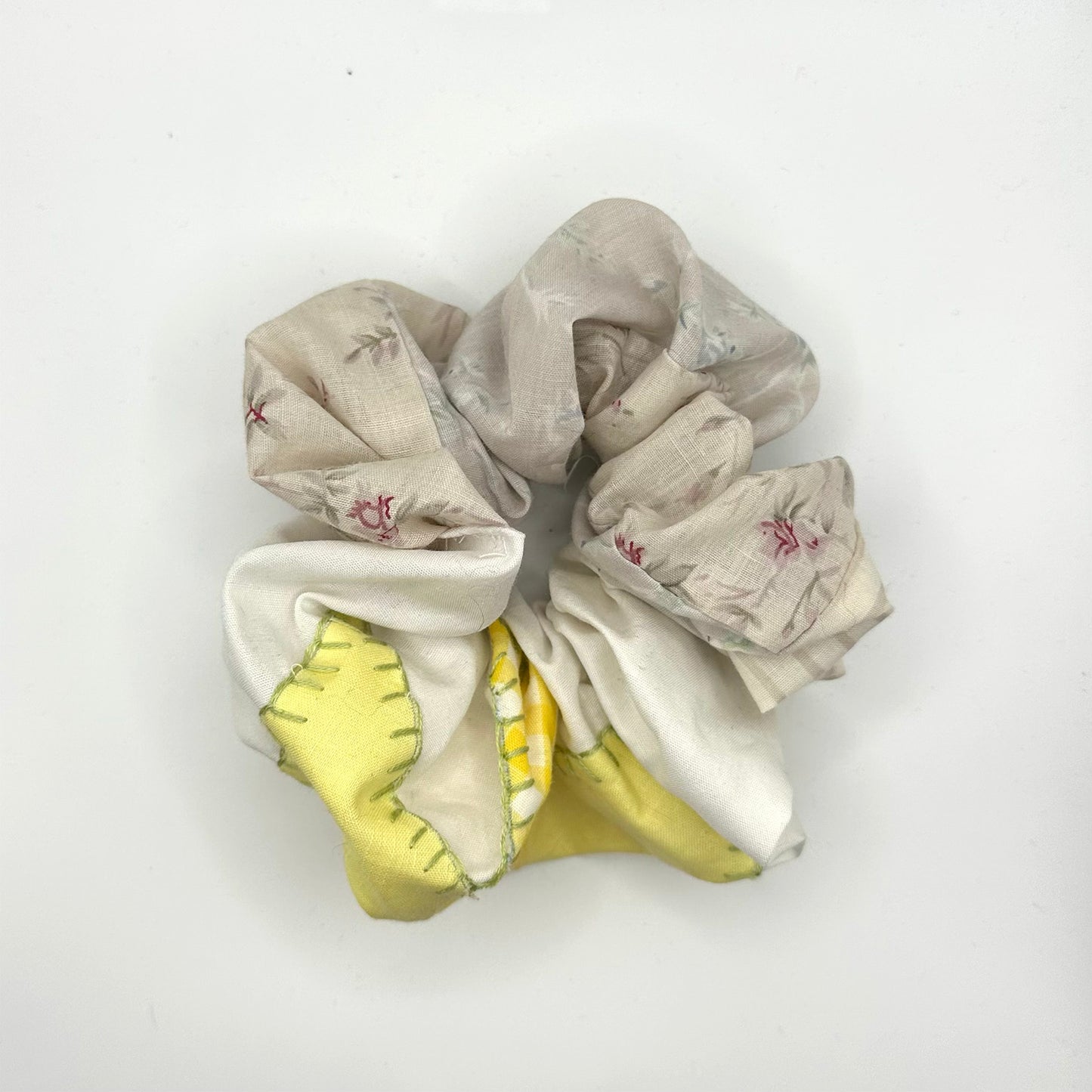 lemon meringue scrunchie