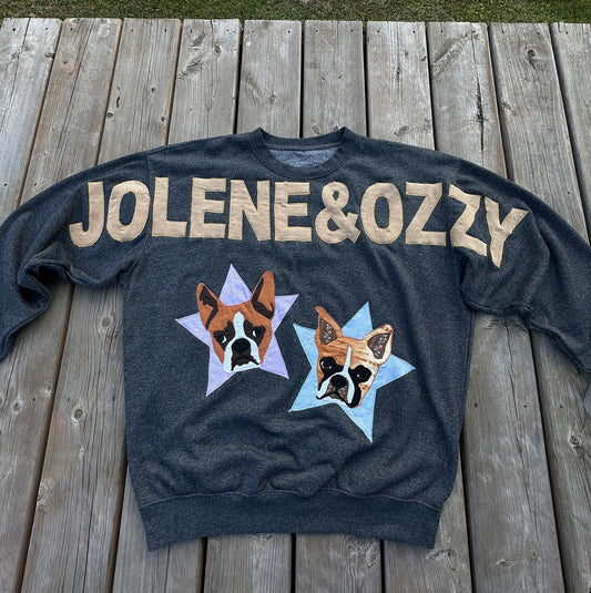 custom pet portrait sweater